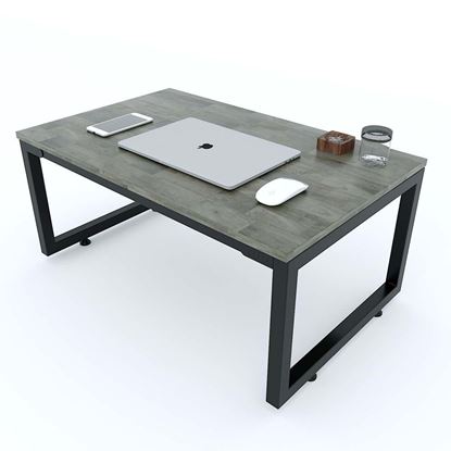 Bàn ngồi bệt gỗ cao su chân sắt lắp ráp 100x60cm SPD68153