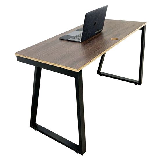 HOBP011 - Bàn gỗ Plywood chân sắt hệ Trapez 2 lắp ráp