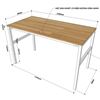 SPD68146 - Bàn làm việc SIBA 120x60x75(cm) chân sắt Uconcept lắp ráp