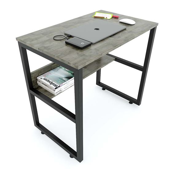 FD68034 - Bàn học SIBA kết hợp kệ khung sắt - 120x60x75 (cm)