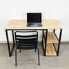 Bàn làm việc SIBA chân sắt kết hợp kệ 120x60x75(cm)