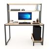 Bàn vi tính liền kệ CPU kết hợp kệ sách 126x60x141(cm) COD68039