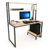 Bàn vi tính liền kệ CPU kết hợp kệ sách 126x60x141(cm) COD68039