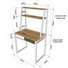 FD68043 - Bàn học mini kết hợp kệ sách 80x50x145(cm)