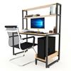 Bàn vi tính liền kệ CPU kết hợp kệ sách 126x60x141(cm) COD68039