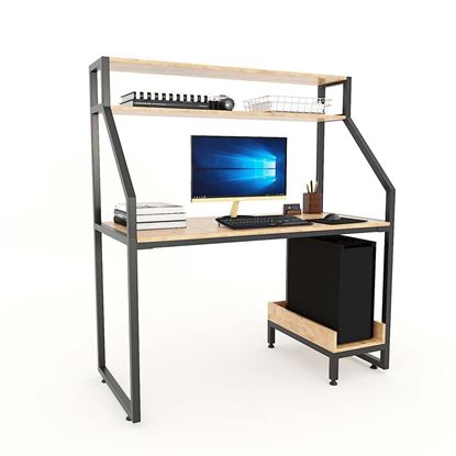 Bàn vi tính liền kệ CPU kết hợp kệ sách 126x60x141(cm) COD68040
