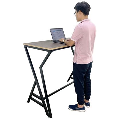 Bàn làm việc đứng 120x60x105cm gỗ plywood chân sắt lắp ráp STD68031