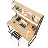 Bàn học có hộc kéo gỗ cao su kết hợp kệ sách 120x60x128(cm) FD68046