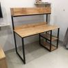 Bàn học gỗ cao su kết hợp kệ sách 120x60x128(cm) FD68045