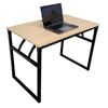 Bàn làm việc gỗ Plywood chân sắt gấp gọn 100x60x75cm HOBP026