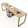 Bàn làm việc 2 người ngồi kết hợp chân tủ 240x120x75cm BD68063