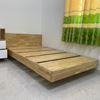 Giường ngủ gỗ cao su khung sắt lắp ráp
