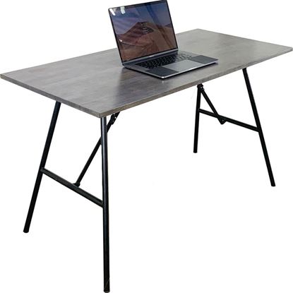 Bàn làm việc ARGON gấp gọn 120x60cm gỗ cao su màu nâu lauSPD68130