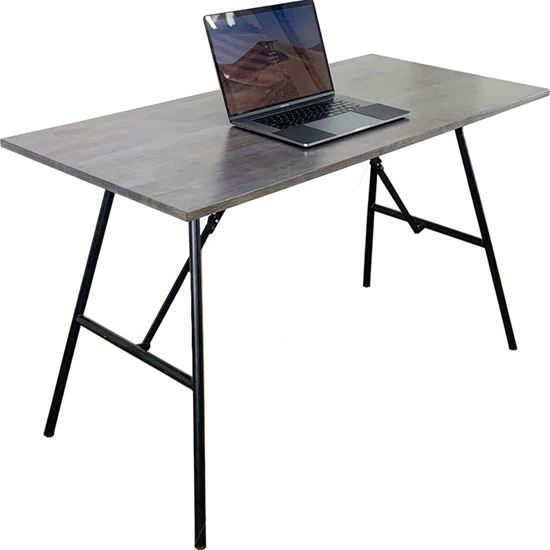 Bàn làm việc ARGON gấp gọn 120x60cm gỗ cao su màu nâu lauSPD68130