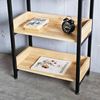 Kệ sách trang trí  VEGA 4 tầng gỗ cao su khung sắt KS68076