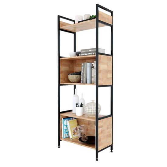 Kệ trang trí VEGA 60x32x161cm gỗ cao su KS68096