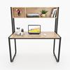 Bàn học kết hợp kệ 2 ngăn UBAN 126x60x141cm gỗ cao su FD68028