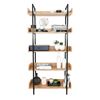 Kệ trang trí VERNON 5 tầng 80x32x162cm gỗ cao su KS68071