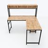 COD68037 - Bàn vi tính góc chữ L kết hợp kệ (120x130x133cm)