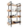 KS68070 - Kệ trang trí VERNON 4 tầng gỗ kết hợp khung sắt