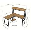 Kích thước Bàn vi tính góc chữ L kết hợp kệ (120x130x133cm)