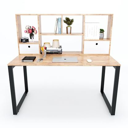 FD68019 - Bàn học kết hợp kệ 70x140x135cm