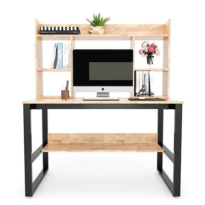 FD68022- Bàn học kết hợp kệ gỗ ( 60x120x145cm)