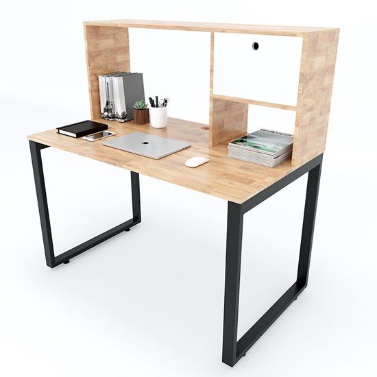 FD68018 - Bàn học kết hợp liền kệ  70x120x120cm