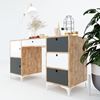 BD68047 - Bàn BookDesk chân tủ có hộc kéo ( 60x140x75cm)
