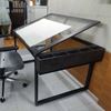 Bàn vẽ kiến trúc DraftingDesk chân sắt mặt kính