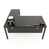 HBUC019 - Bàn chữ L 160x160 hệ UConcept chân sắt lắp ráp