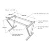 Picture of Chân bàn sắt hệ VConcept 120x60cm lắp ráp HCVC002
