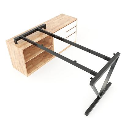 HCVC019 - Chân bàn gác tủ hệ VConcept 160x80 lắp ráp