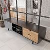 KTV68042 - Kệ tivi phòng khách hiện đại bằng gỗ chân sắt