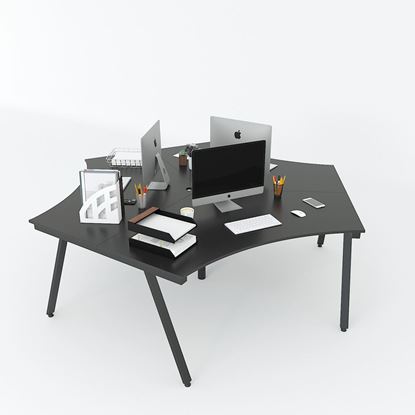 HBAC025 - Bàn cụm 3 240x208 AConcept chân sắt lắp ráp