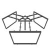 HBTC025 - Bàn cụm 3 người 240x208 Trapeze Concept chân sắt lắp ráp
