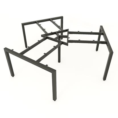 HCUC023 - Chân bàn cụm 3 hệ UConcept 236x205cm lắp ráp