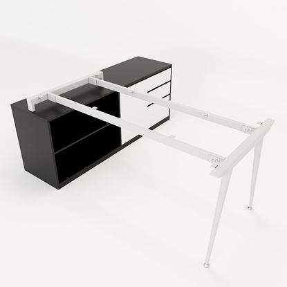 HCCO022 - Chân bàn gác tủ hệ CONE Concept 160x80 lắp ráp