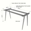Kích thước chân sắt cho bàn 140x60cm