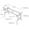 Kích thước chân bàn sắt lắp ráp