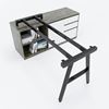 HCAC022 - Chân bàn gác tủ hệ AConcept 140x60 lắp ráp