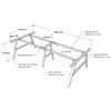 Picture of Chân bàn họp hệ AConcept 240x120cm lắp ráp HCAC012