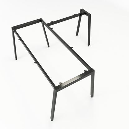 HCAT017 - Chân bàn chữ L hệ Aton Concept 160x160 lắp ráp