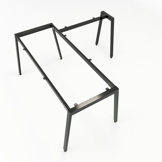 HCAT017 - Chân bàn chữ L hệ Aton Concept 160x160 lắp ráp