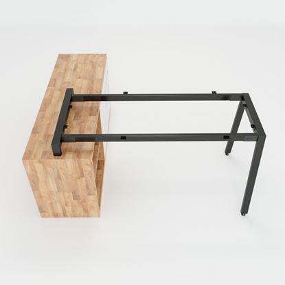 HCAT020 - Chân bàn gác tủ hệ Aton Concept 140x70 lắp ráp