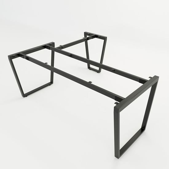 HCTC020 - Chân bàn chữ L hệ Trapez Concept 180x160 lắp ráp