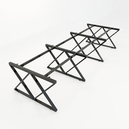 HCXC013 - Chân bàn cụm 6 hệ XConcept 360x120 lắp ráp