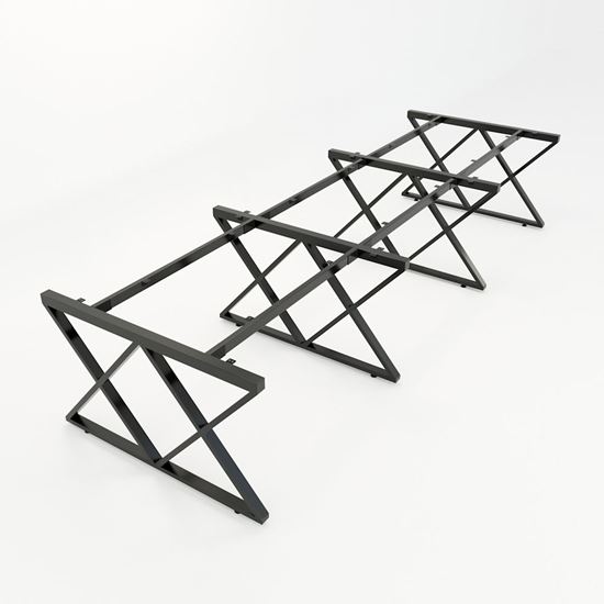 HCXC013 - Chân bàn cụm 6 hệ XConcept 360x120 lắp ráp