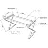 Picture of Chân bàn sắt hệ XConcept 120x60cm lắp ráp HCXC002