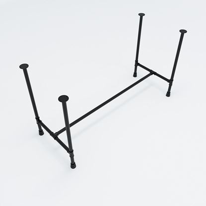 HCPP003 - Chân sắt ống nước 140x60 hệ PIPE Concept lắp ráp